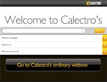 Tablet Screenshot of calectro.com